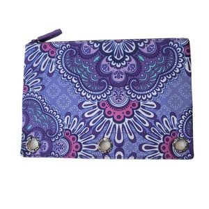 Vera Bradley Lilac Tapestry Pencil Case Pouch